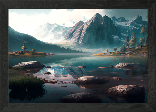 Beautiful mountainview framed - beautiful,