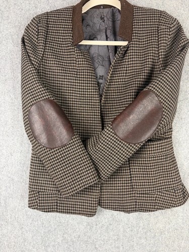 Vintage houndstooth blazer - vintage,