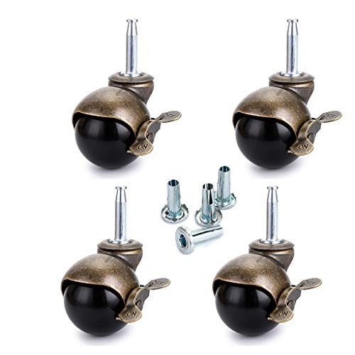 Stem castor wheels - 50, ball