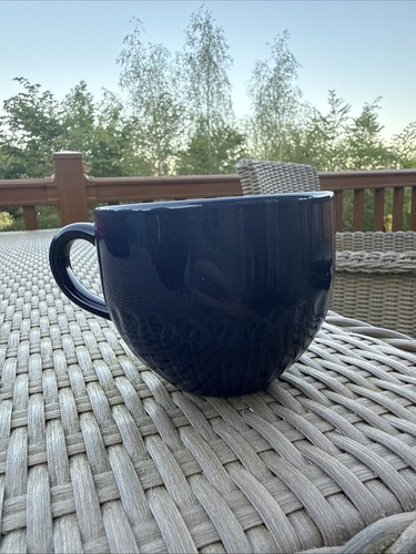 Ikea ceramic navy blue mug - ceramic,