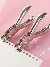 1pc Hole Punch Metal Hand Held One Single Hole Paper Puncher