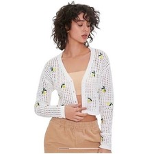 Forever 21 Lemon Embroidered