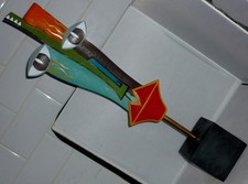 UNUSUAL LARGE TALL ADSTRACT