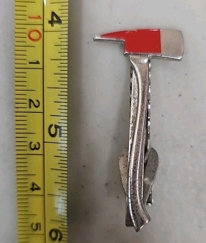 Vintage fireman axe tie bar - fireman,
