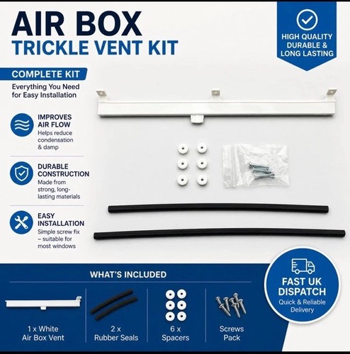 Air box white trickle vent - air,