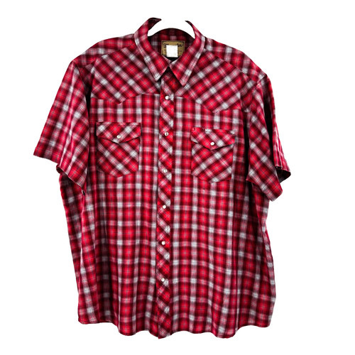 Wrangler western pearl snap - western,