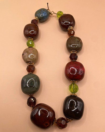 Chunky ceramic bead - chunky,