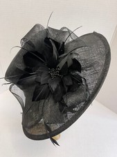 Large wide brim formal black