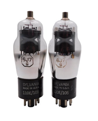 Matched pair sylvania 6j7g - matched,