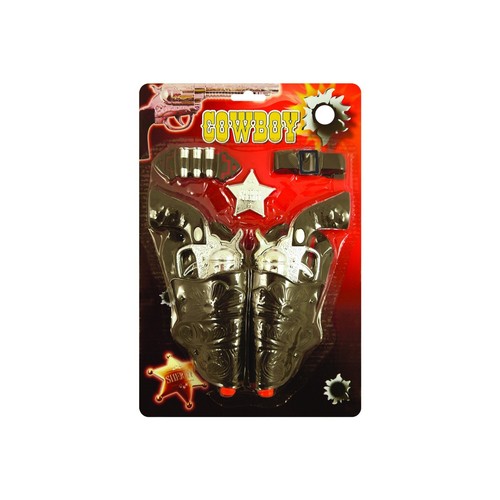 Twin cowboy guns holster - guns,