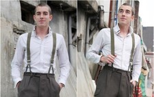 Vintage German army suspenders