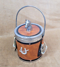 Ice Bucket Vintage Horse Equestrian Ice Bucket Kitsch Bar Mancave