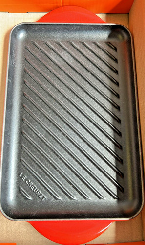 Grill pan rectangular cerise - grill,