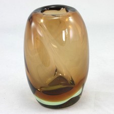 Vintage Skrdlovice Small Amber