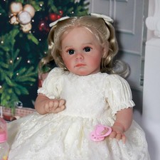 Real Lifelike Reborn Dolls Vinyl Silicone Handmade Newborn Baby Girl Xmas Gift