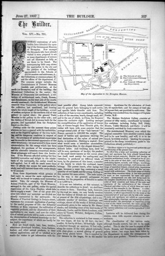 Antique print map approaches - antique,
