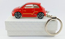 Fiat 500e Keychain Keyring Red