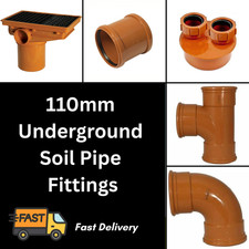 110mm Orange Sewer Underground Drainage Fittings Bends Joint Hopper Gully