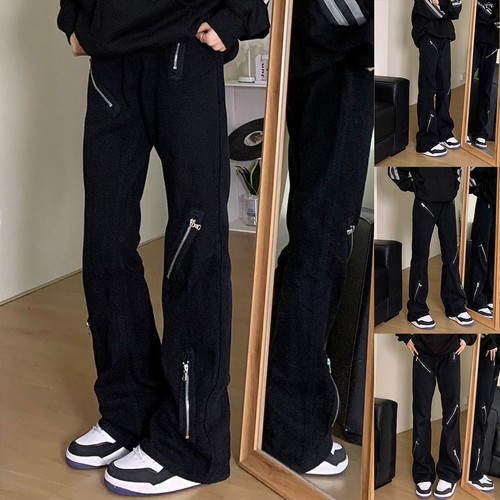 Men straight jeans - straight, polyester