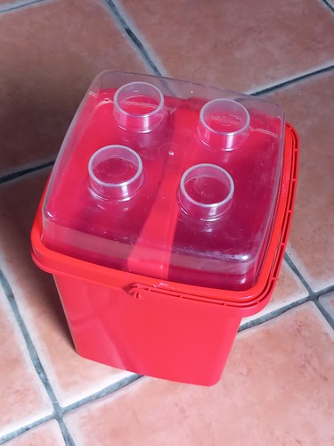 Lego storage bucket vintage - lego,