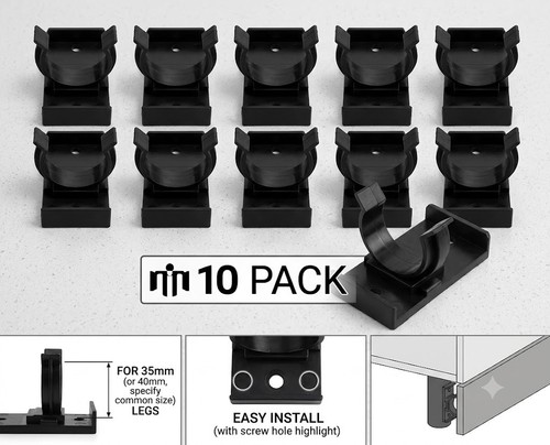10x kitchen plinth leg clips - plinth,