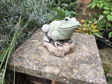 Frog On Rock - Garden Ornament