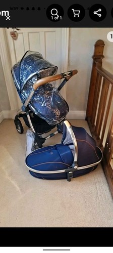 Egg pram travel system - egg, navy