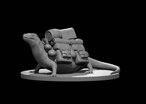 Giant pack lizard - lizard, for