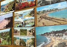 9 X Used Vintage Seaside Beach Tourist Postcards Bundle, Mailed. Newquay Etc