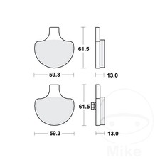 MCB548 TRW Brake Pads Fits