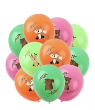 Forest animals x10 balloons - forest,