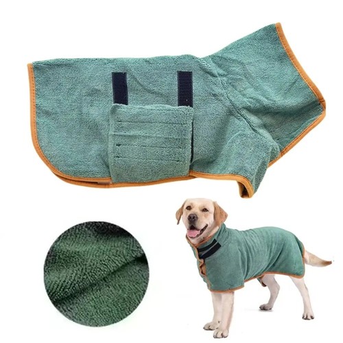 Dog bathrobe towel - dog,