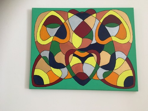 Abstract contempory acrylic - contempory,