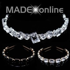 Metal Jewelled Headbands, Sparkle Gem Bling Alice Band