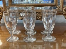Superb Set Of 6 Glasses Antique Bistro 17 Cm / Absinthe Glass