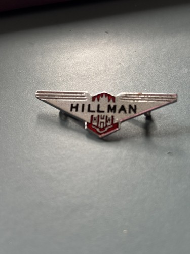 Vintage enamel hillman - enamel, pin