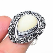 White Coral Gemstone Handmade