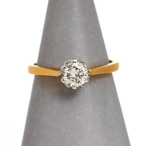 Pre owned 18ct gold - gold, diamond