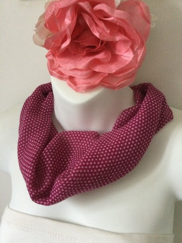 Burgundy spot pattern viscose - spot,