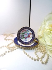 Rare Vintage Royal Stafford Bone China footed Teacup And Saucer