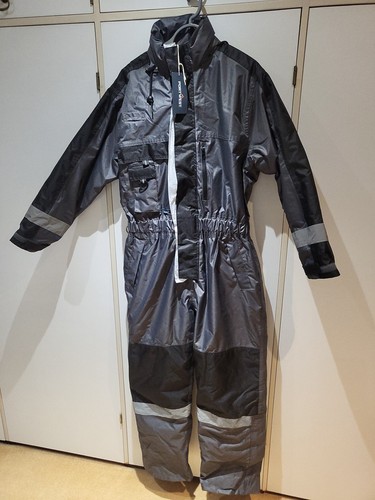 Portwest coverall grey black - coverall, grey&black