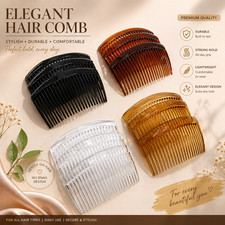 12 Pack Hair Combs & Slides