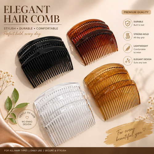 Hair combs slides black - combs,
