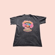 Vintage 90s Muppets Animal Single Stitch Tee Size L