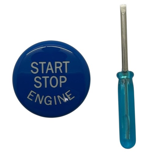 Blue start stop - button, cover