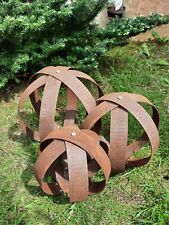 UK Rustic Garden ornament, Small sphere, orb, globe, sculpture whisky band