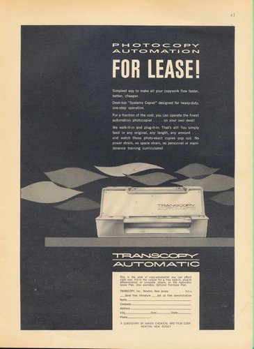 1962 transcopy automatic - 1962,