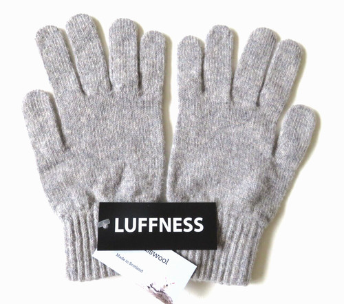 Mens gloves light grey