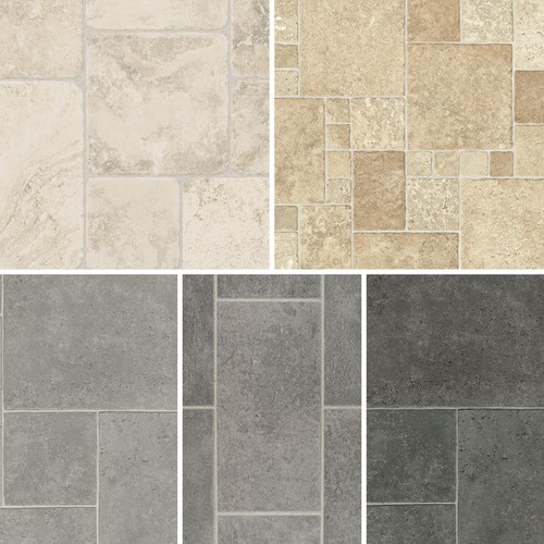 Rustic tile effect - rustic,