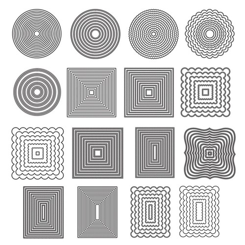 Rectangle round oval waved - rectangle,